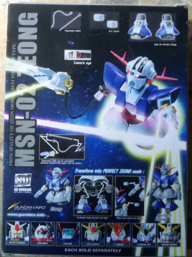 全新 高達 SD Gundam Action Figure Perfect Zeong 雙腳換上噴射筒 可變成 完美 自護號 Zeon 自護軍