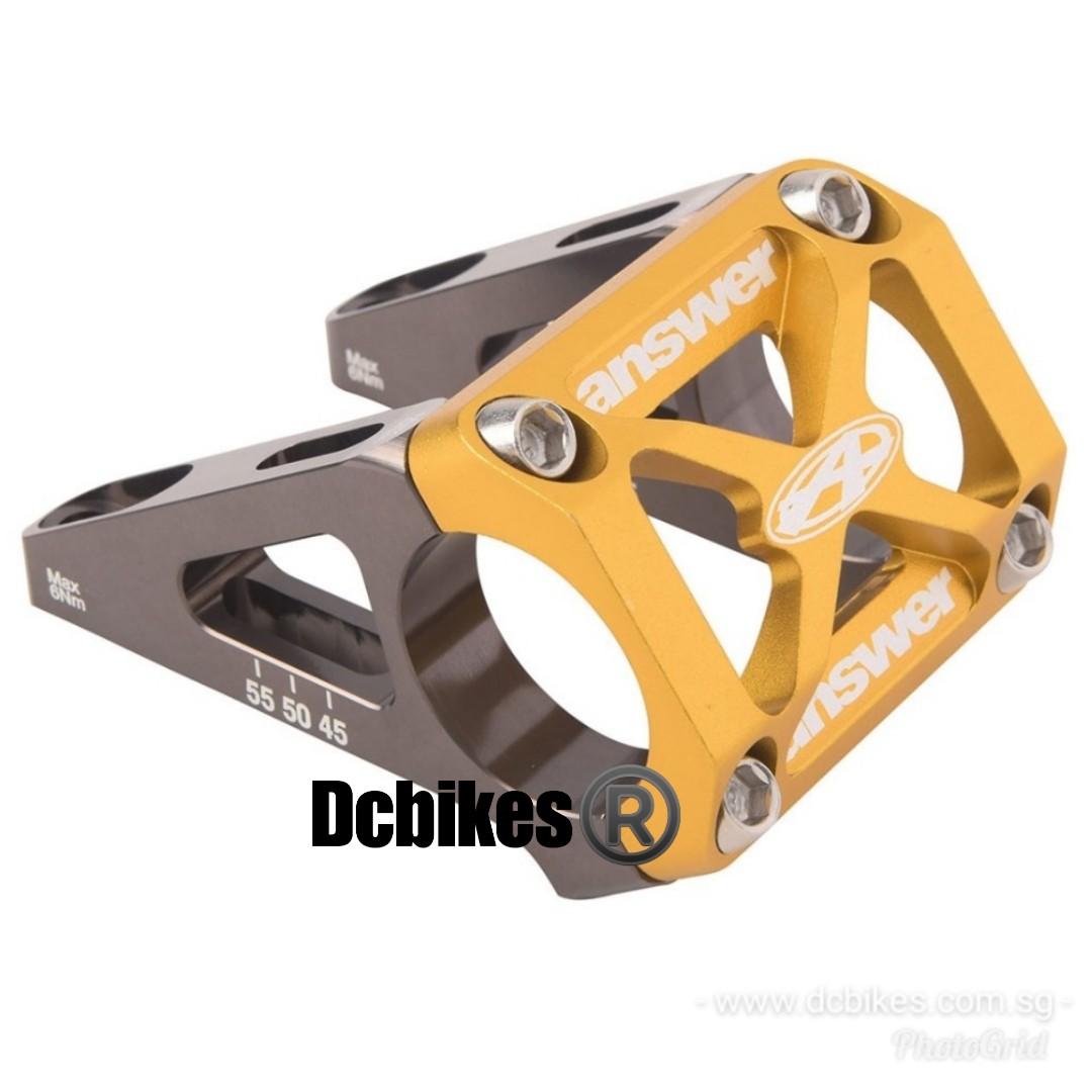Answer Downhill Mtb Direct Mount Gold Stem 31 8mm Dcbikes Dh