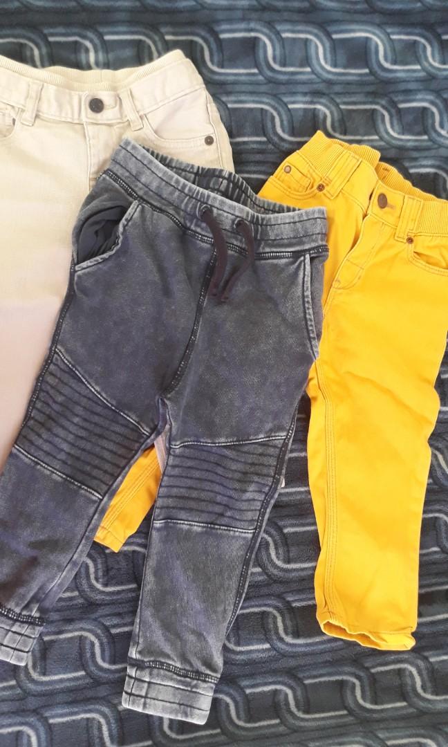 Baby Gap and H&M pants (Category: Babies & Kids Fashion) located in Kawit. Submitted by japhem_20 (Listing ID 215036850, Image 1). Description: All 3 pants for only 300 plus 150 shipping fee (LBC) baby Gap gray pants size 18-24 months H&M mustard pants size 12-18 months H&M blue jogger pants size 2 to 3 yrs.