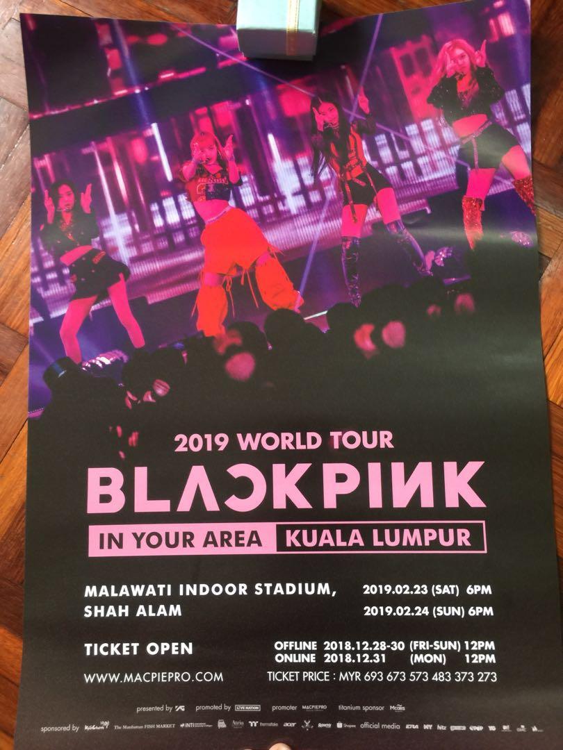 BLACKPINK IN YOUR AREA KL POSTER, Hobbies & Toys, Collectibles