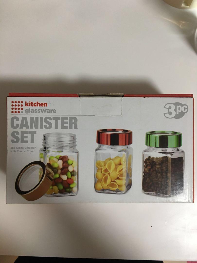 Bn Kitchen Glass Canisters Home Appliances Kitchenware On Carousell