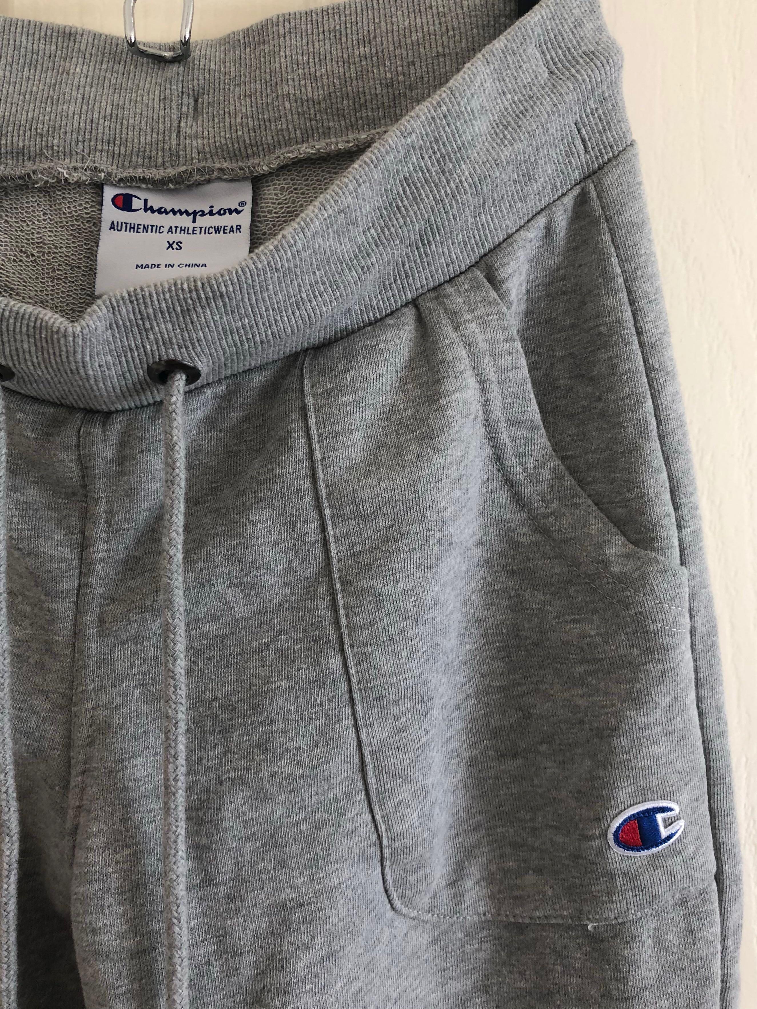 champion grey trackies