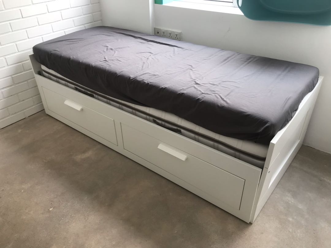brimnes daybed with 2 drawers 2 mattresses review