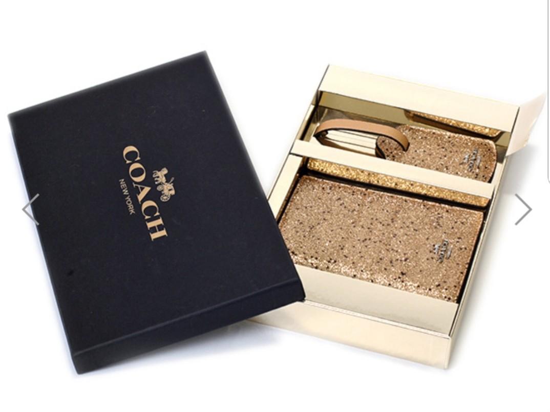 Coach Passport Cover And Luggage Tag Set Luxury Accessories On Carousell