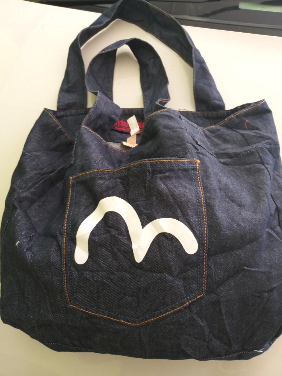 Evisu new arrivals denim bag