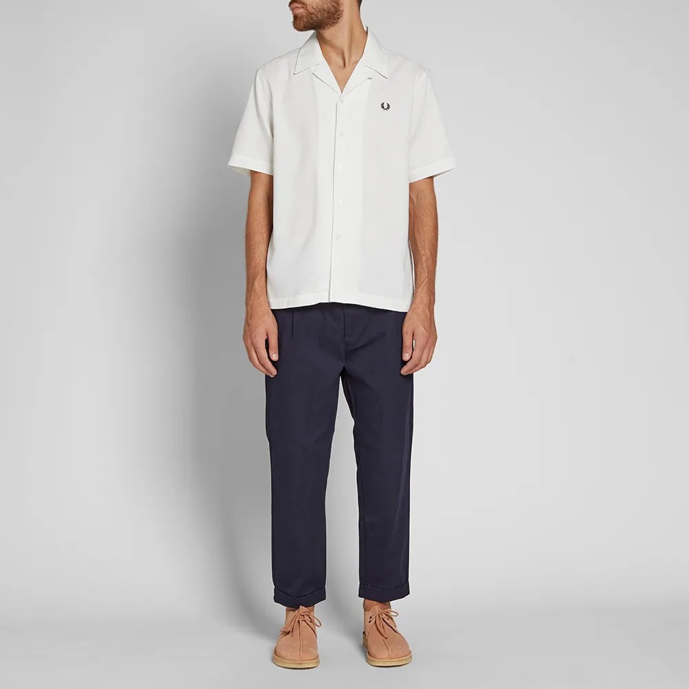 Fred perry woven pique shirt Men s Fashion Tops Sets Tshirts Polo Shirts on Carousell