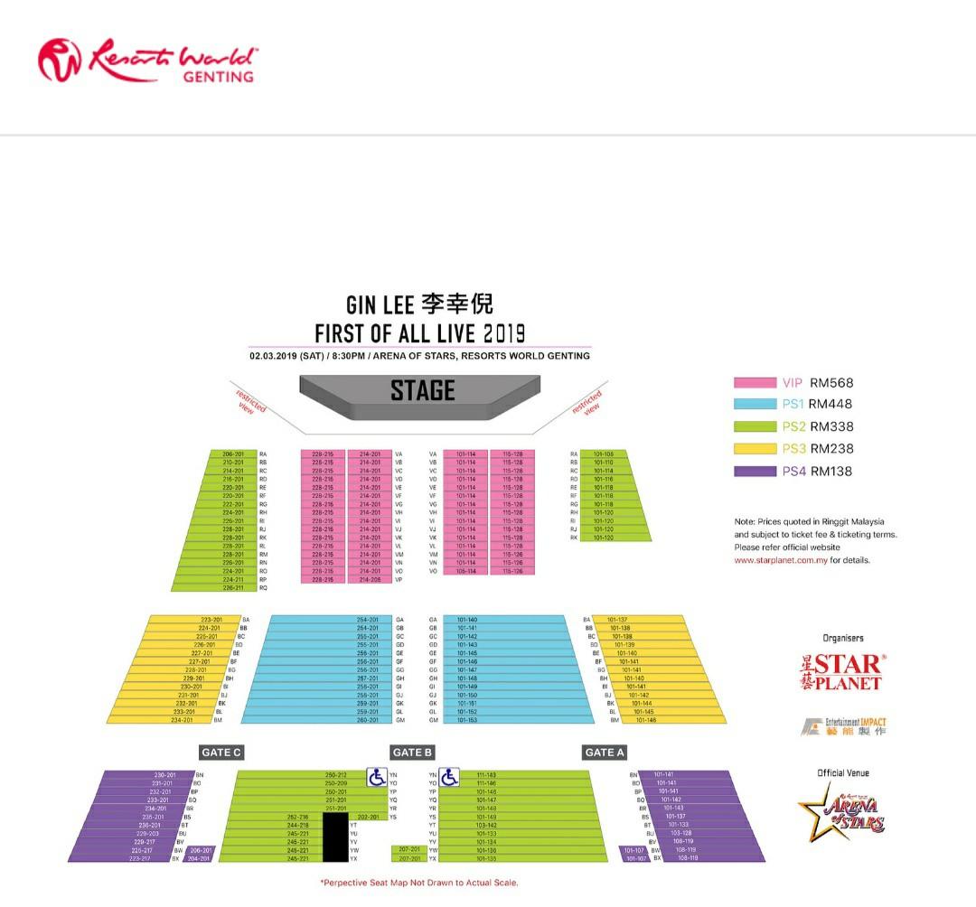 Gin Lee Live In Genting 50 Off March 2 Vip Ps1 Tickets Vouchers Event Tickets On Carousell