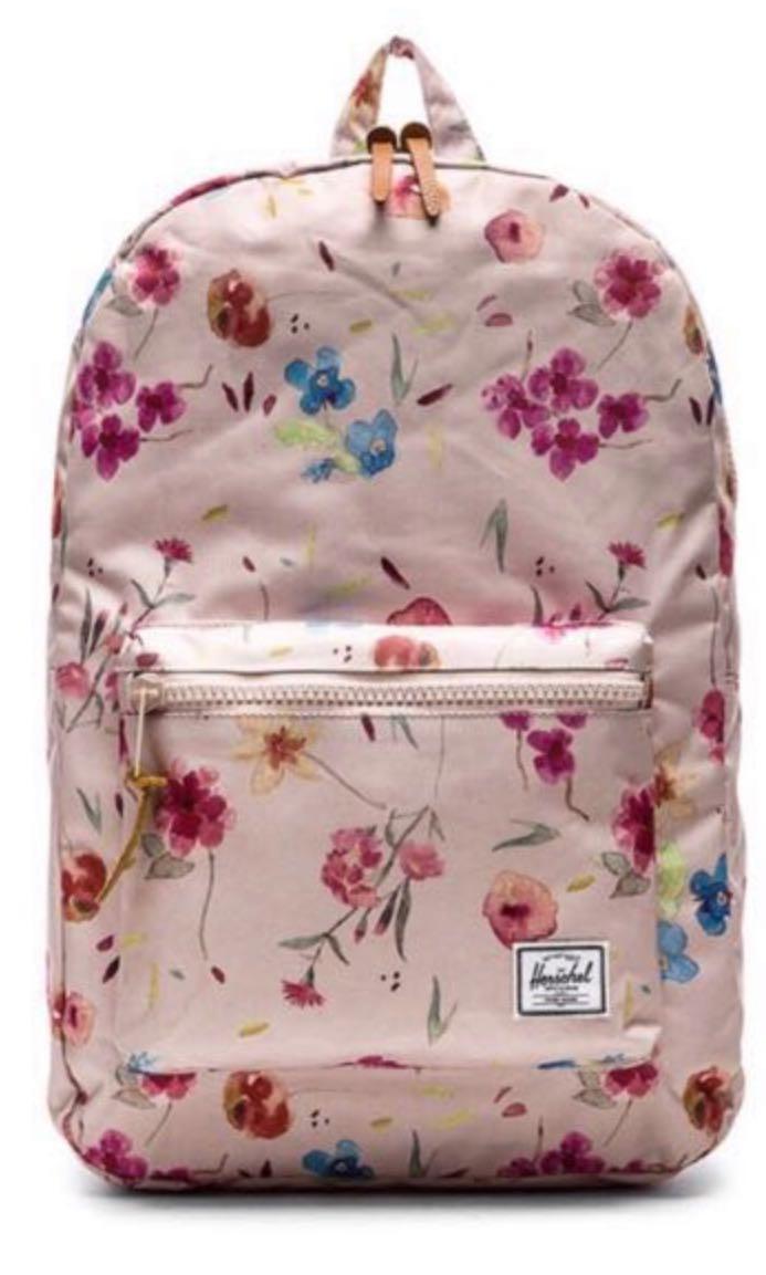 Herschel pink new arrivals floral backpack