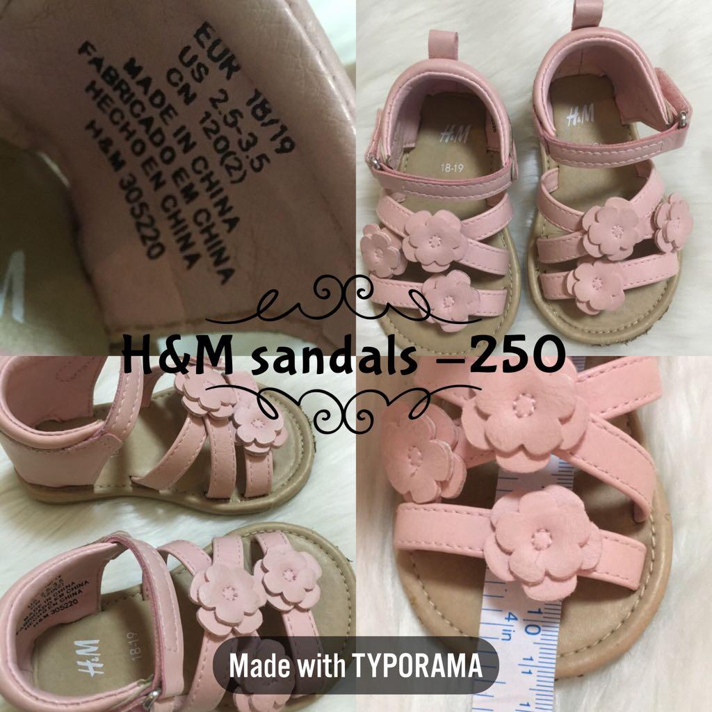 h and m baby sandals