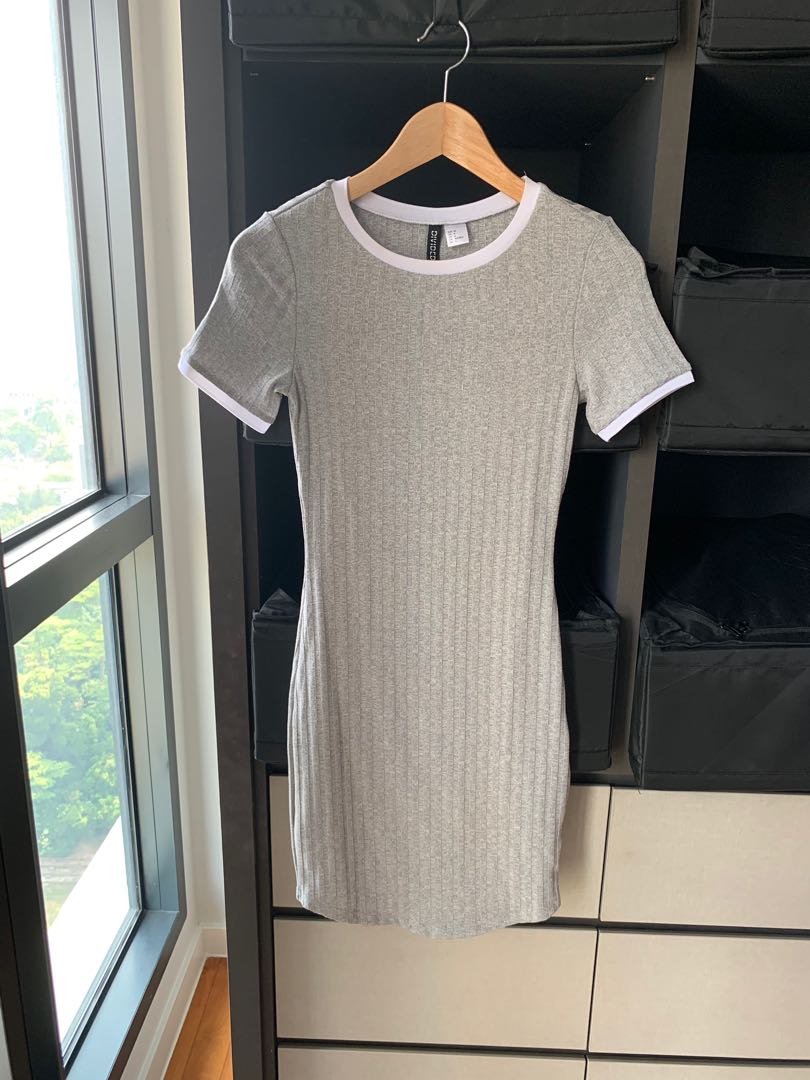 Grey jersey dress clearance