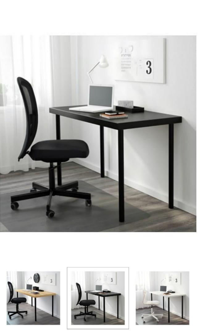 IKEA LINNMON table top and ADILS legs, Furniture & Home Living
