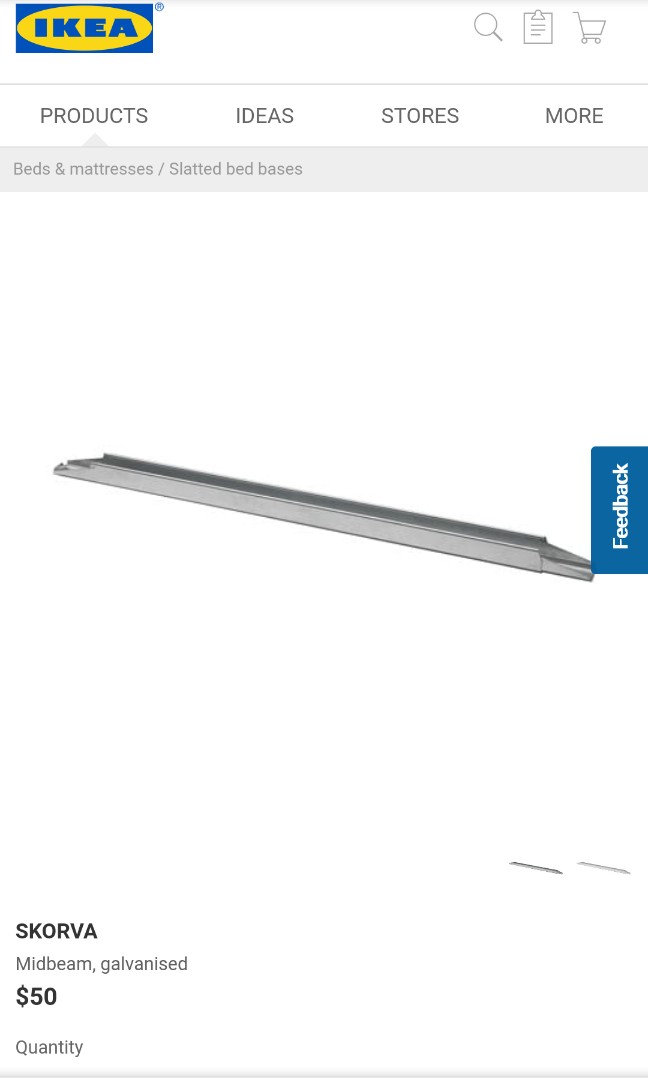 Ikea Skorva midbeam at 50 retail