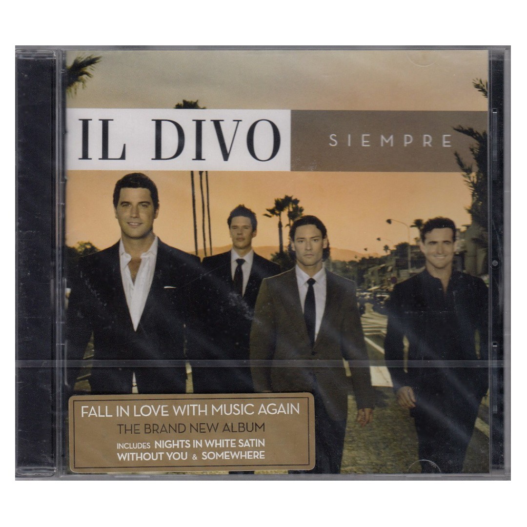 Il Divo Siempre 2006 Cd Brand New Music Media Cds Dvds Other Media On Carousell