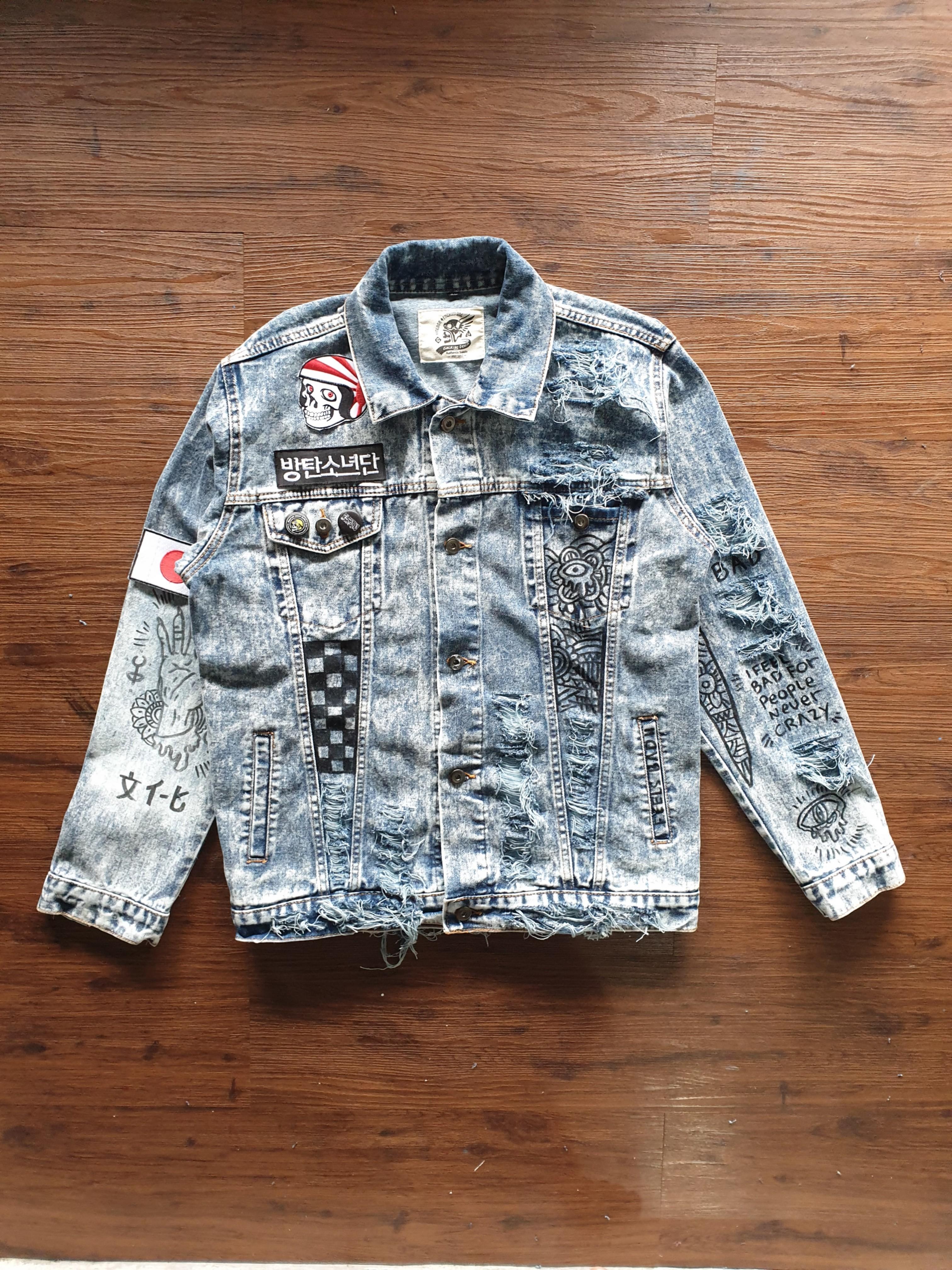 Custom clearance jaket denim