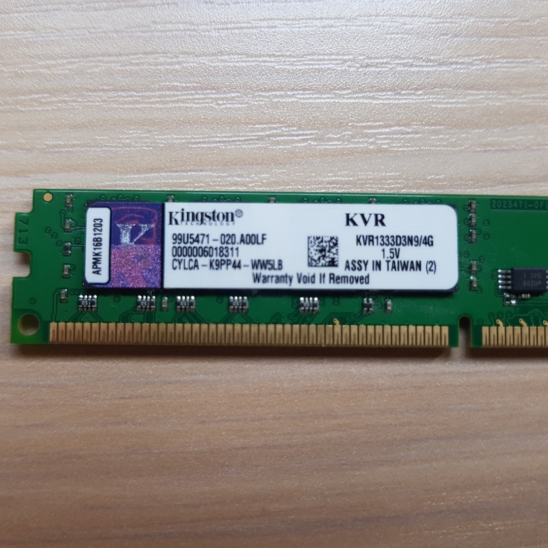 Kingston 4GB DDR3 Desktop Ram, Computers & Tech, Parts & Accessories