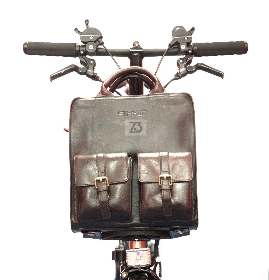 Leather Brompton Bag, Sports Equipment, Bicycles Parts, Parts