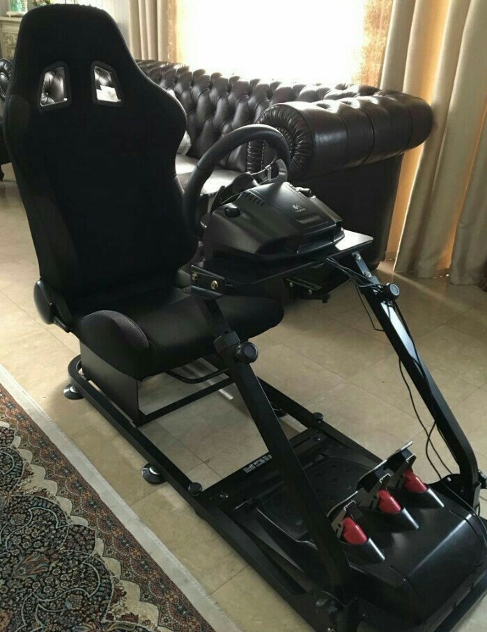 LOGITECH G27 RACING WHEEL WITH APIGA AP2 RACING RIG (INCLUDING BUCKET ...