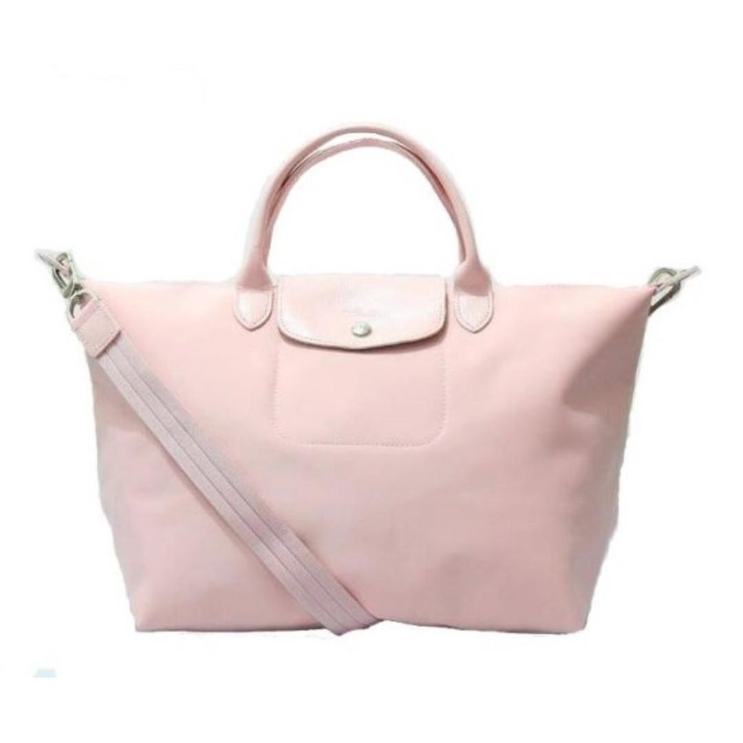 longchamp pink tote