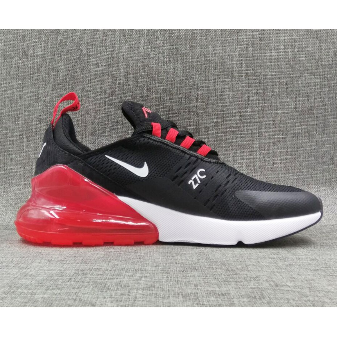 New Nike Air Max 270 Black Red Sports Sports Apparel On Carousell