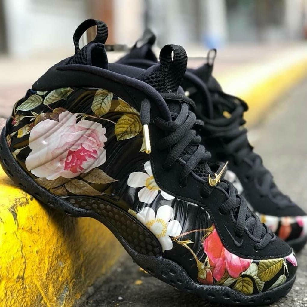 mens foamposite floral