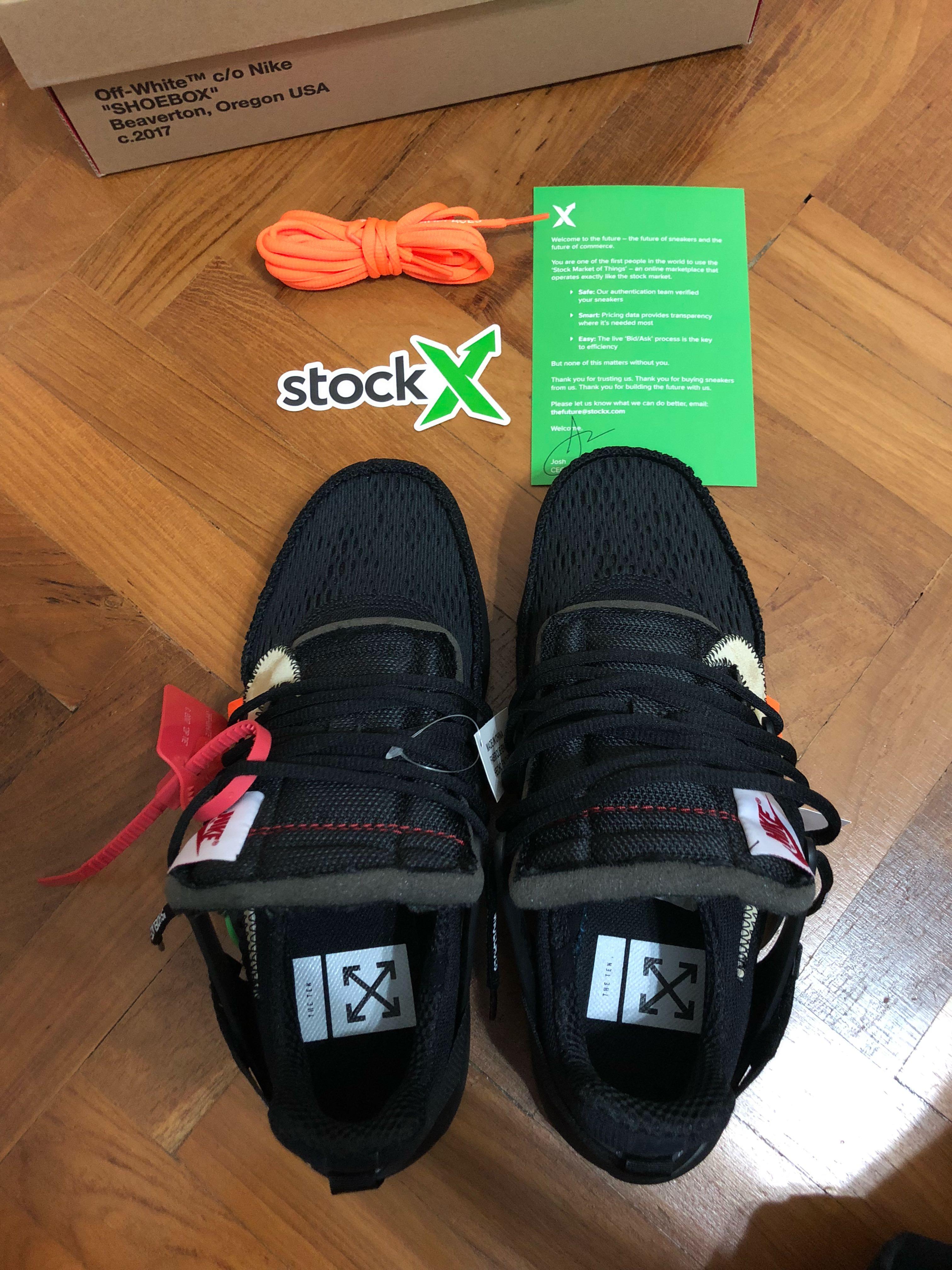 Off white presto shop black stockx
