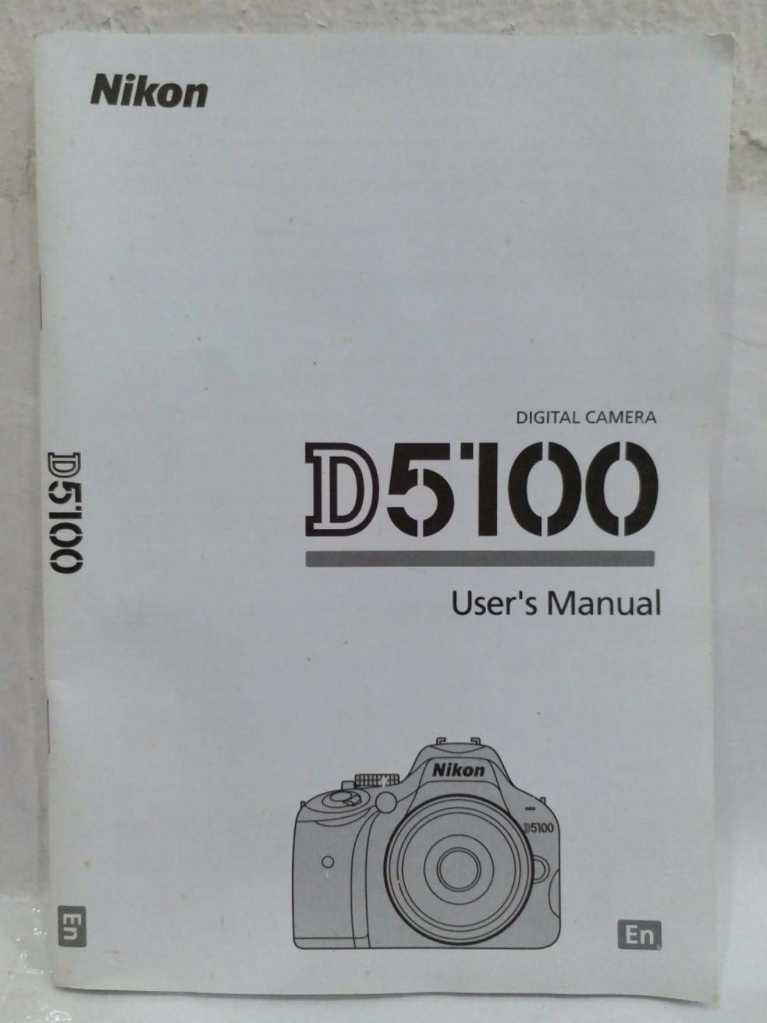 nikon d5100 box and accessories only