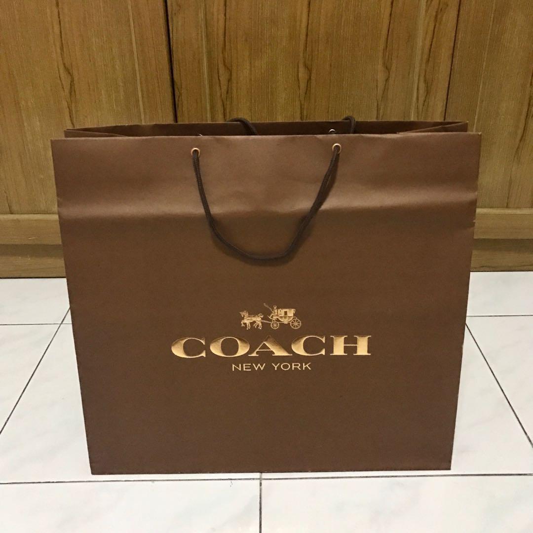 coach paper bag original