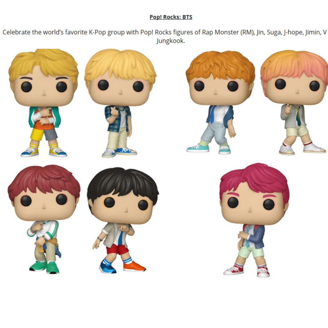 pre order bts funko pops