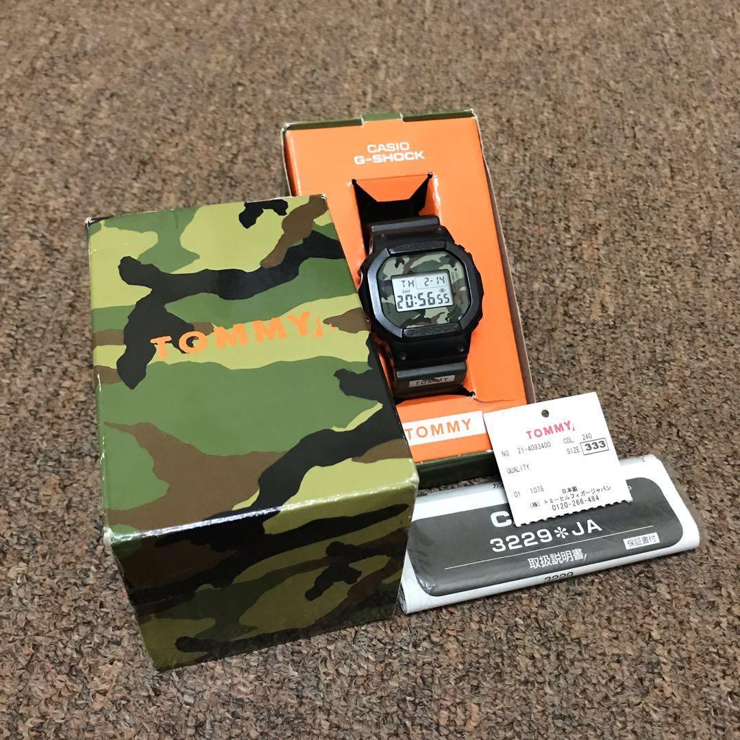 RARE CASIO G SHOCK DW5600 VT X TOMMY HILFIGER Limited Collaboration Camouflage Watch