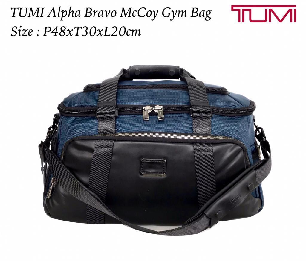 READY STOCK Name TUMI Alpha Bravo McCoy Gym Bag Size