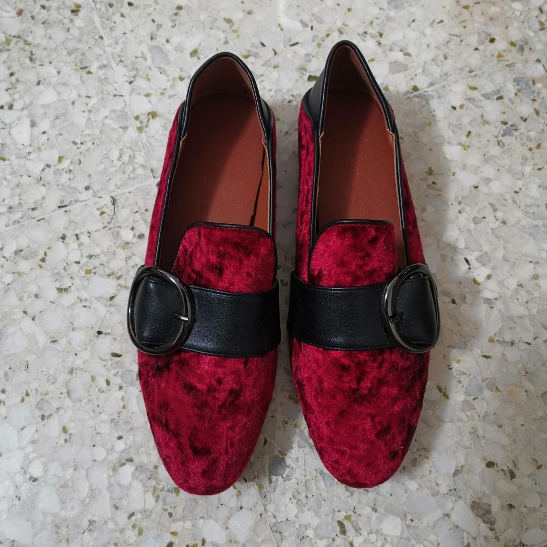 office red loafers