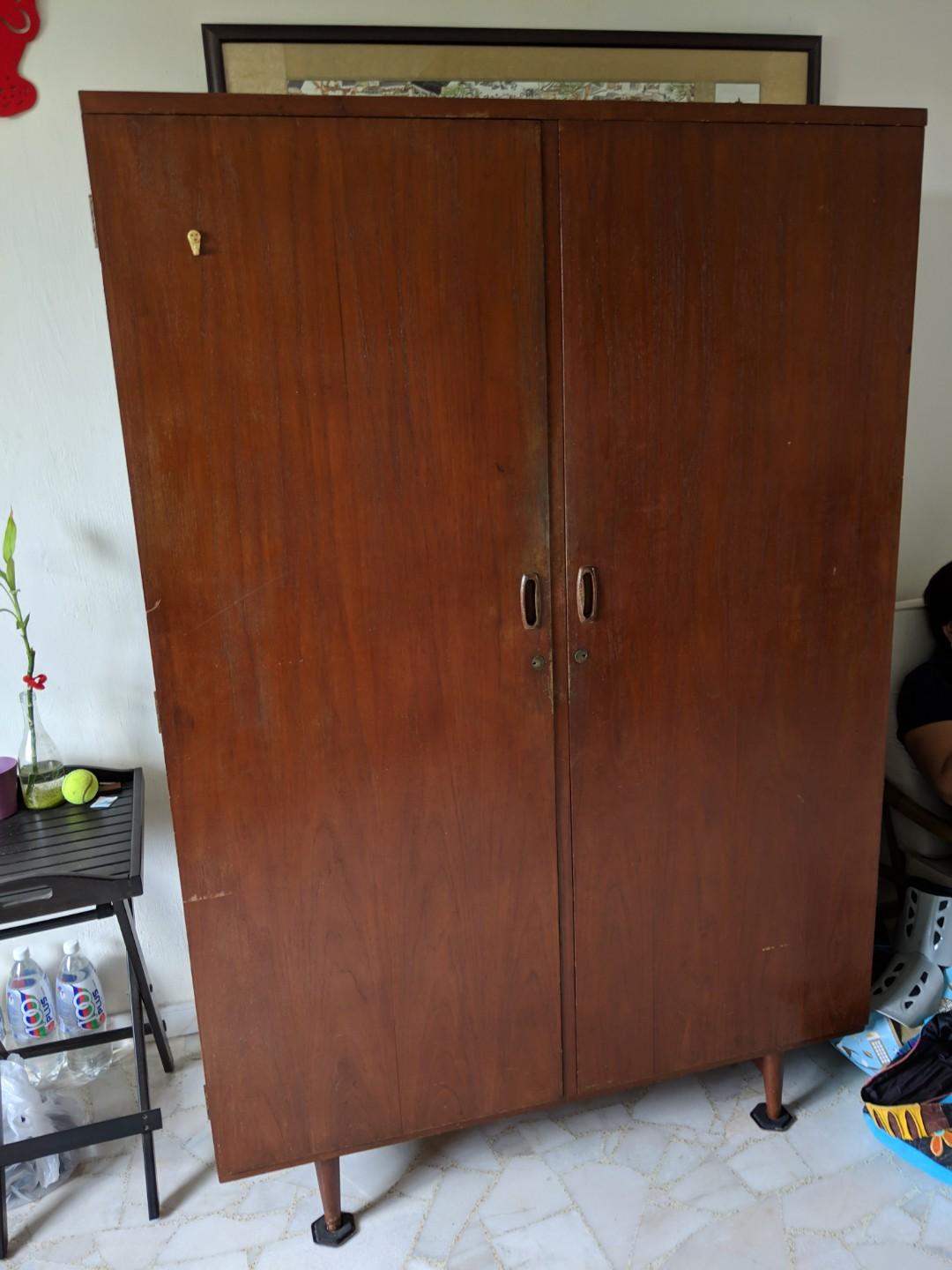 Solid Wood 70 S 60 S Antique Wardrobe Cabinet Furniture Shelves