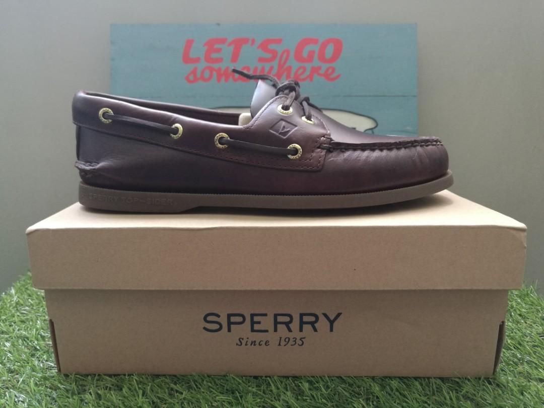 US 8 Sperry Boat Shoes A/O Amaretto 