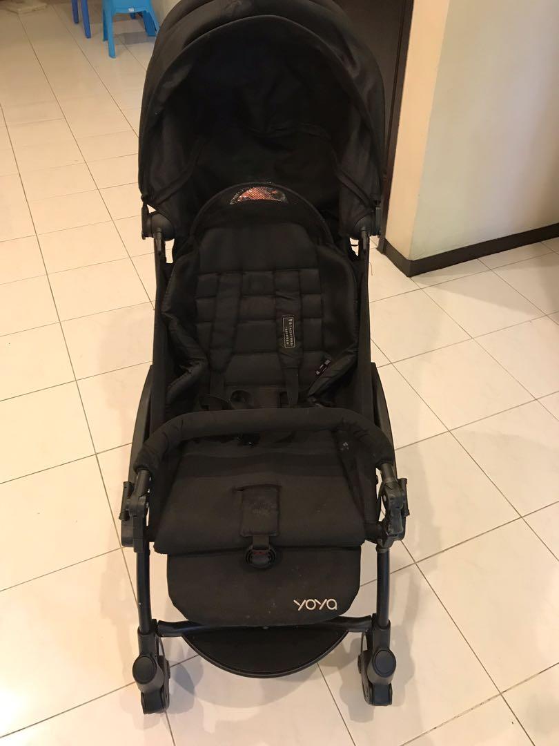 STROLLER YOYA ALL BLACK CABIN SIZE Bayi Anak Kereta Kursi