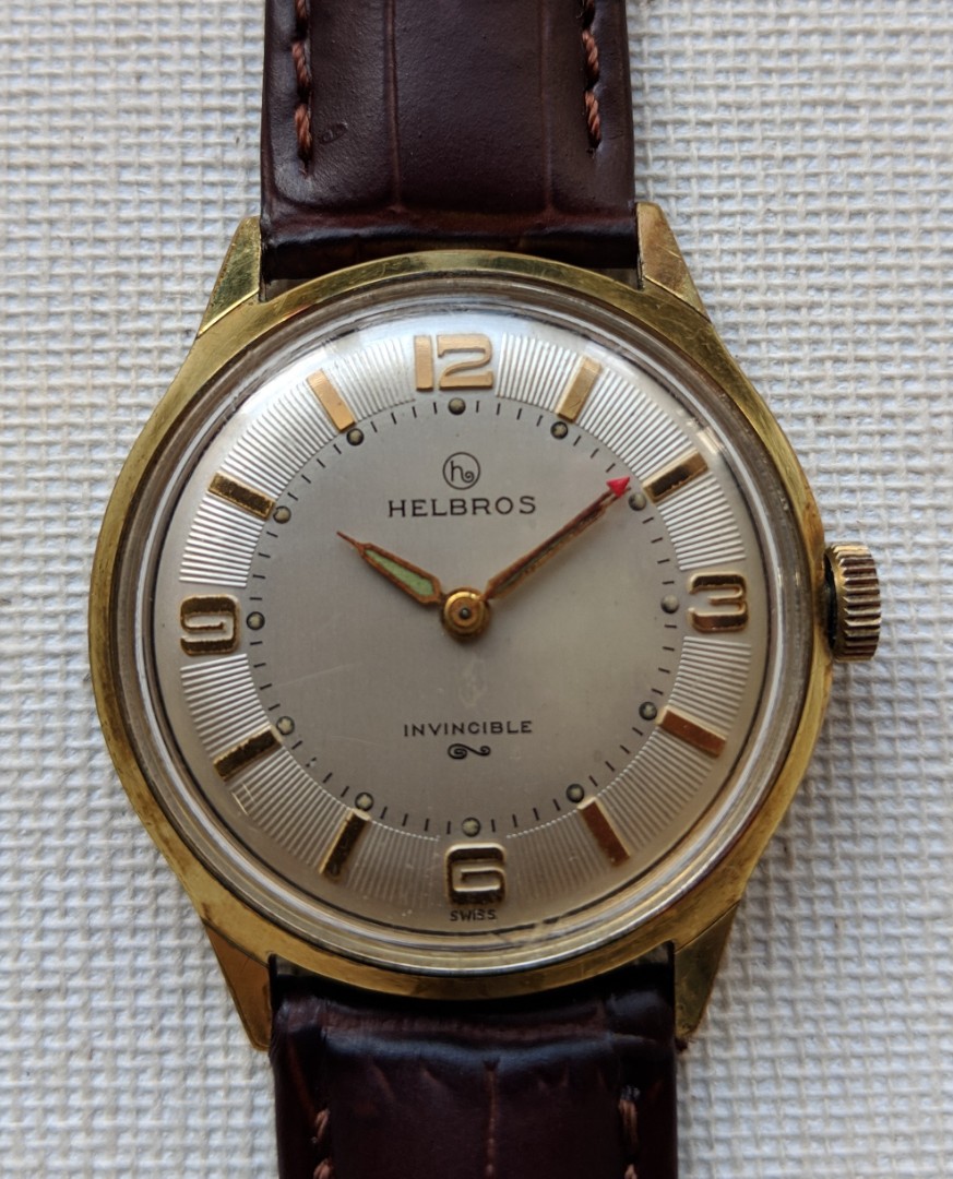 Vintage 1960s Helbros Invincible Series Mechanical Watch