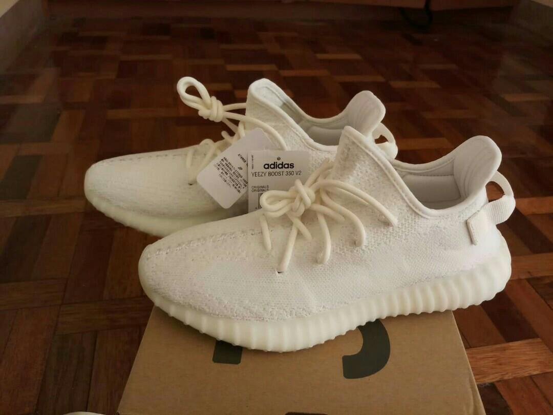 triple white yeezy men