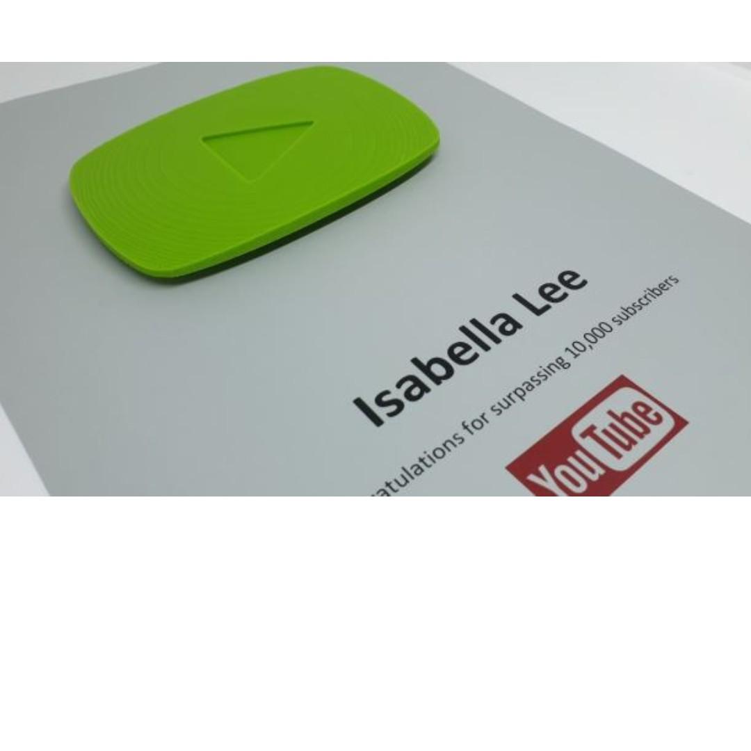 Youtube Playbutton Replica Design Craft Handmade Craft On