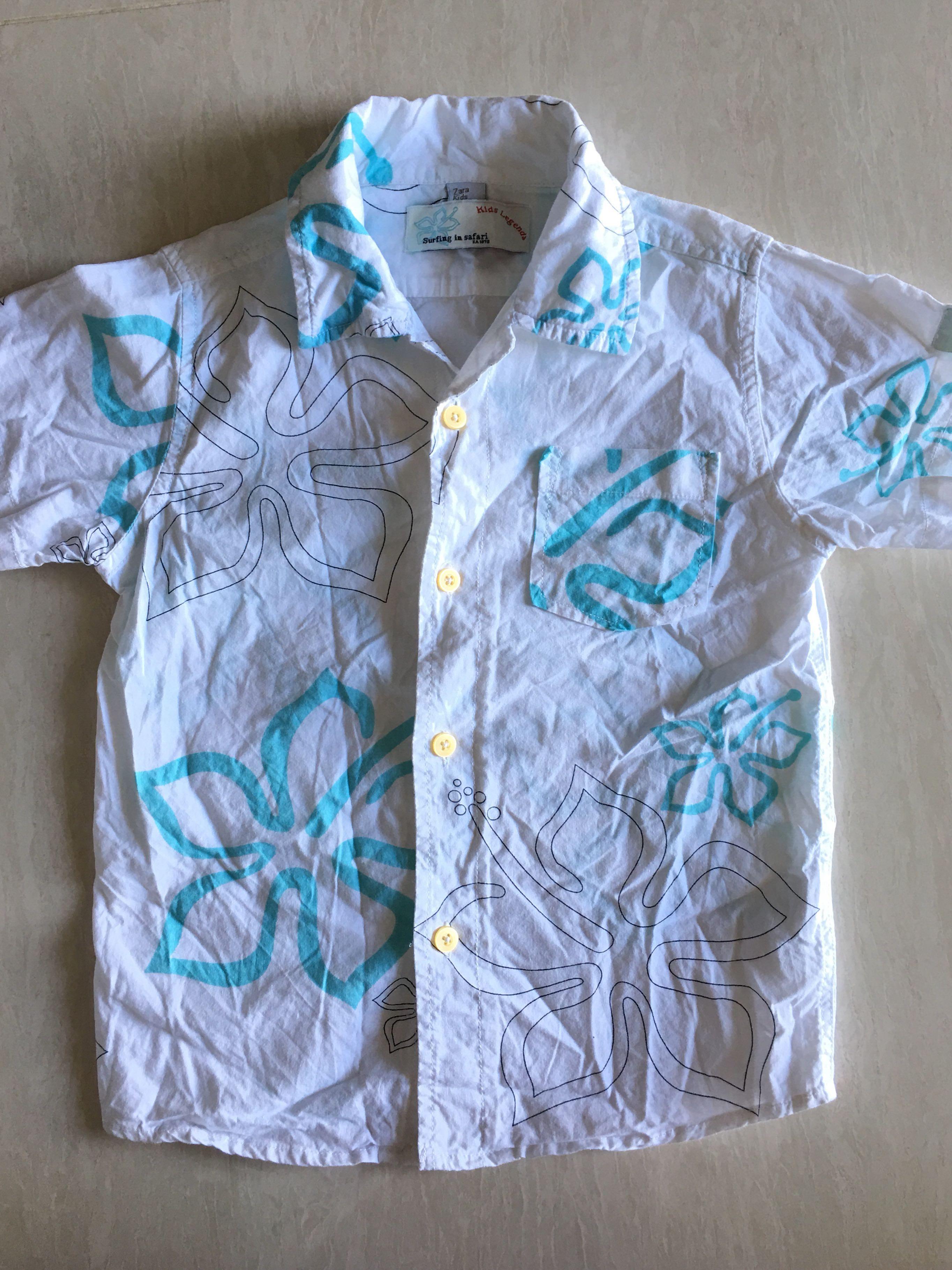 Zara Kids Boy Shirt Size 3 4 Babies Kids Boys Apparel 4 To 7 Years On Carousell