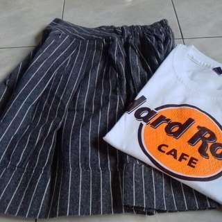 Kulot 3/4 Stripe Grey Free Tshirt Hard Rock 

Tishr Kondisi Baru Ya ....