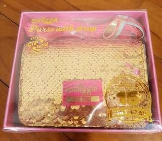 Smiggle sequin purse with strap
