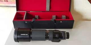 Tamron SP 200-500mm f5.6 Lens (manual len) with  Nikon ring (for Film Cameras only)