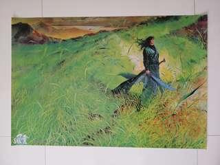 Rare Chinese 马荣成 風雲 Feng Yun Storm riders poster
