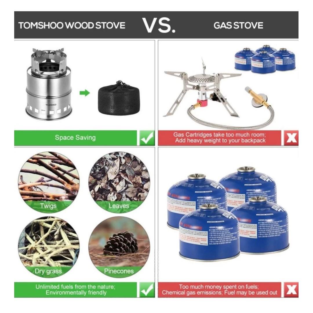 2063 Tomshoo Camping Stove Backpacking Stove Portable Folding