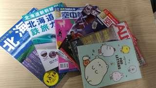 日本北海道，空中英文雜誌，可愛筆記本