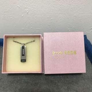 J’code 真愛密碼 白鋼項鍊