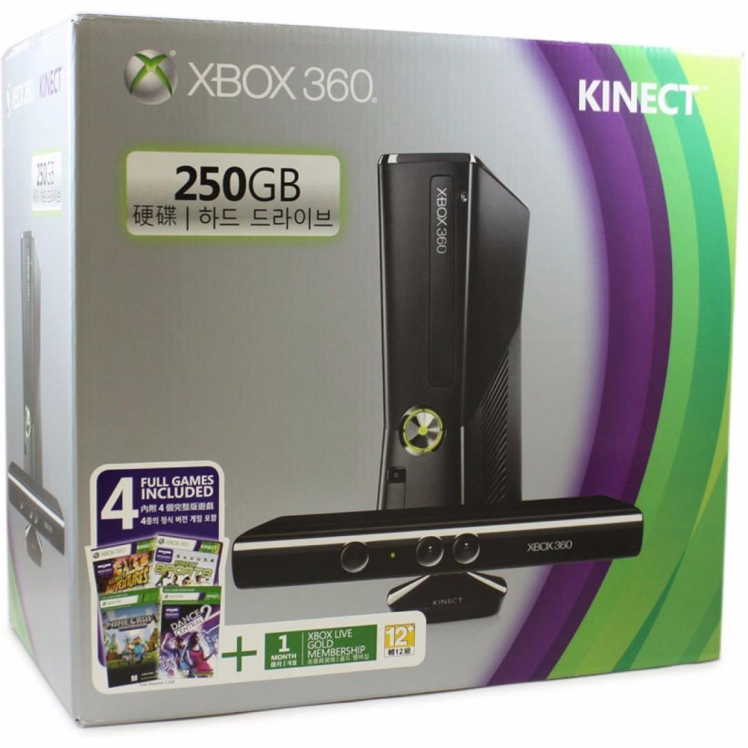 9 5 10 Condition Xbox 360 250gb 4 Games Kinect Bundle Kinect Sports Kinect Adventures Games Electronics Others On Carousell