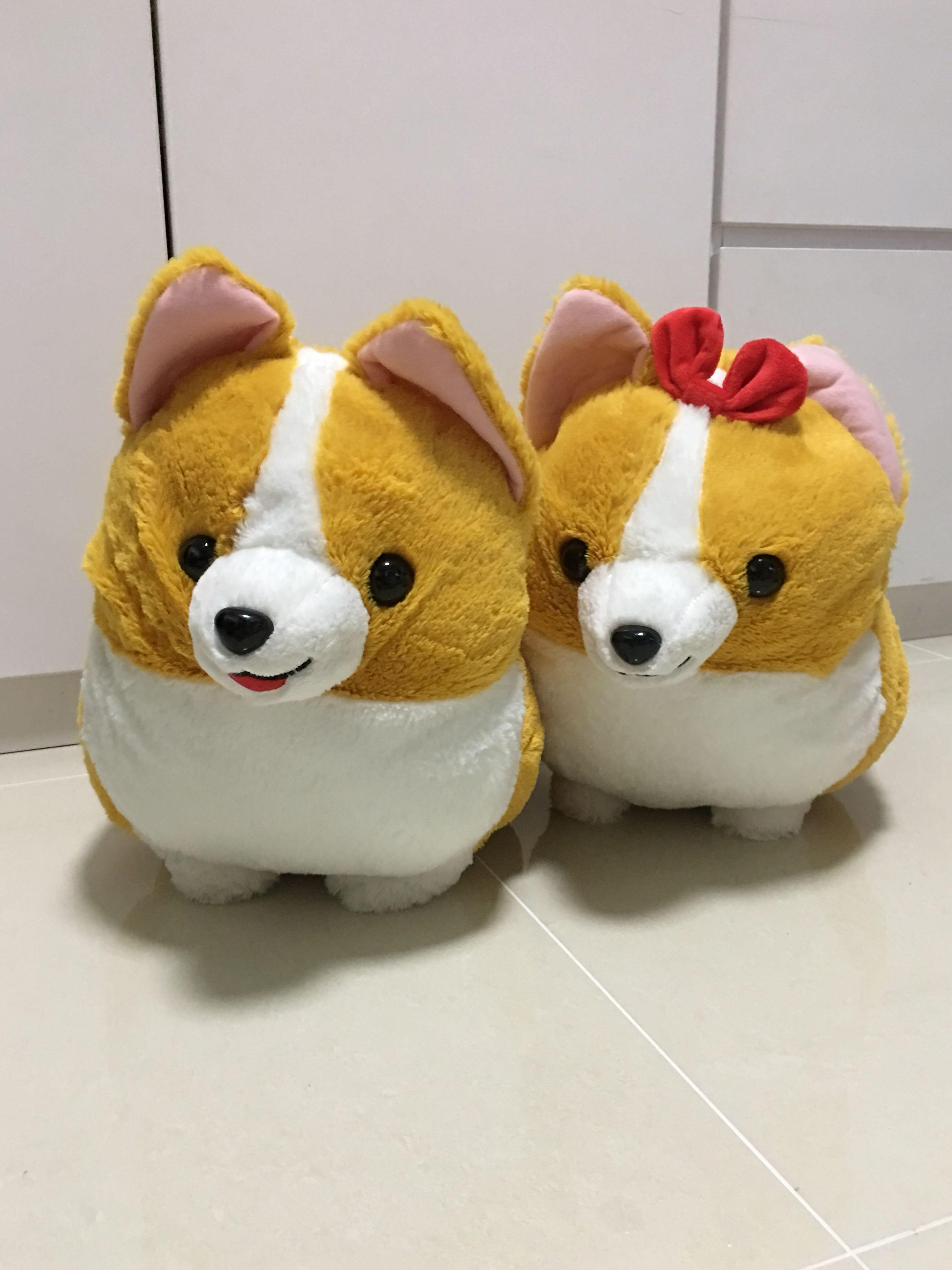 Amuse Corgi Couple Plush