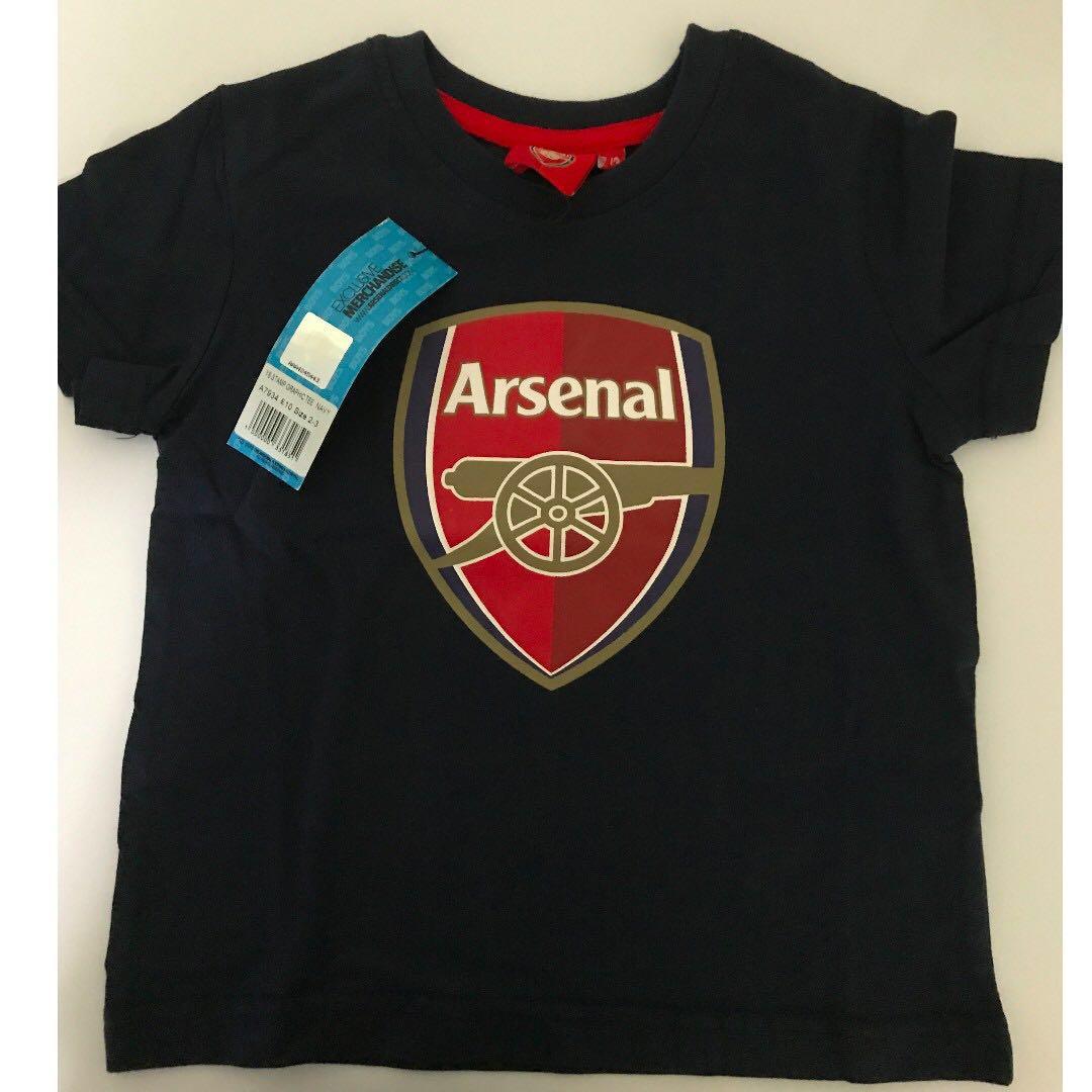 ARSENAL RED COTTON TEE SHIRT SIZE BOYS 7-8 YEARS OFFICIAL MERCHANDISE BRAND NEW 