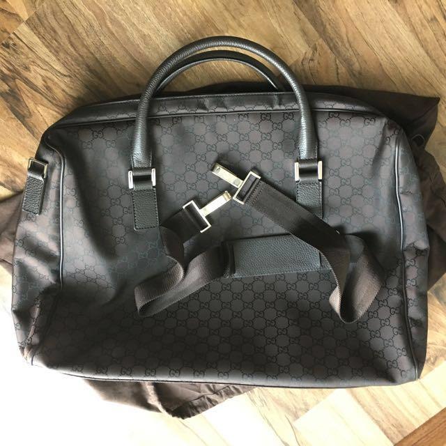Authentic Japan Series Gucci Duffle Hand Carry Cabin Luggage Bag