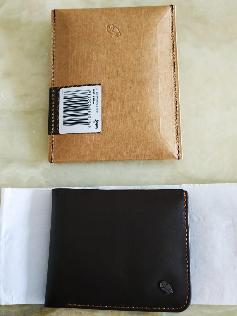 Bellroy Men'S Leather Hide & Seek Wallet Java (9343783000586)